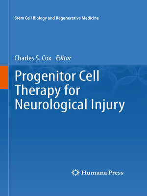 cover image of Progenitor Cell Therapy for Neurological Injury
